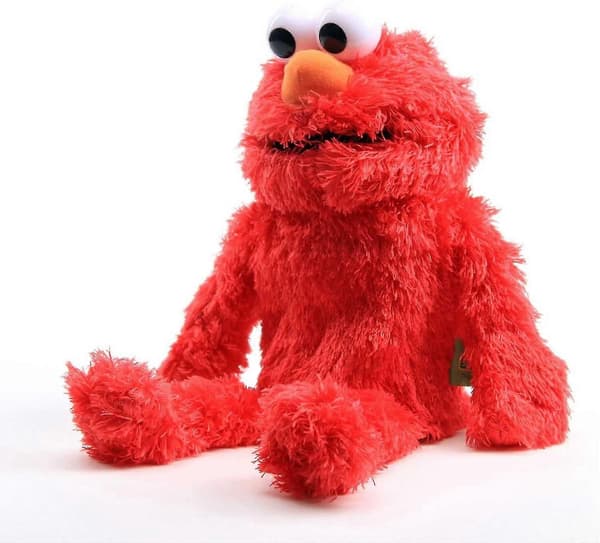Elmo Handdocka Plush Röd Teddy Handdocka Leksak Present