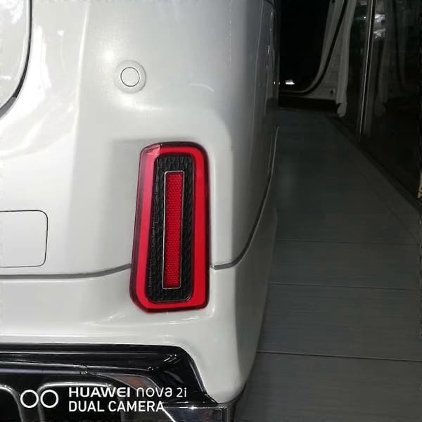 2X LED Reflektor Bakfanger Bakbremselys for Alphard Vellfire 30-serien 2015-2018 Rød