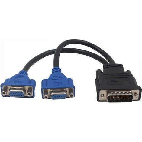 59-pin til 2 VGA splitteradapterkabel for TV-skjerm, optimal kompatibilitet