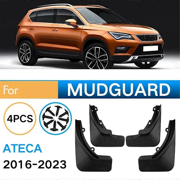4 stk. Bilskærme Mud Flaps Splash Mud Guard til Seat Ateca 2016-2023 Biltilbehør