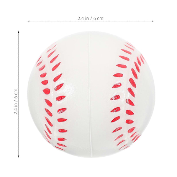 12 st Elastiska Basebollar Flexibla Basebollar Småbarnsbasebollar Fidget Baseboll Studsboll
