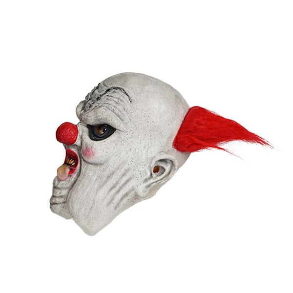 Halloween Stor Röd Rund Näsa Läskig Clown Cosplay Latex Huvudbonad Mask Hjälm Rolig Makeup Fest Fancy Dress Up Rekvisita