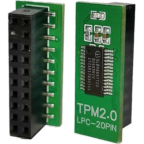 TPM 2.0 sikkerhetsmodul med fjernkort, kompatibel med LPC versjon 2.0