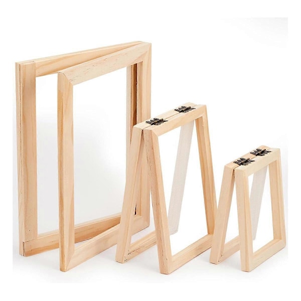 3 Stykker Papirfremstillings-Træform Papirfremstillings-Skabelon Papirfremstillings-Sæt 3 Størrelser Ramme til DIY (A7, A6