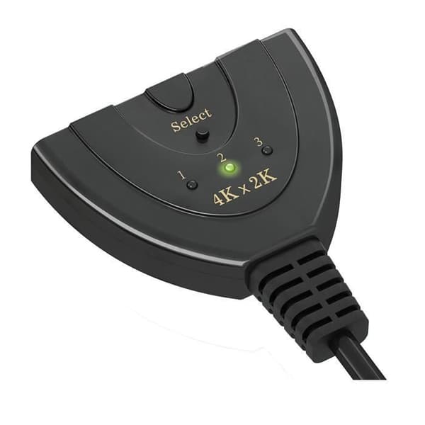 HDMI-switch - SODIAL - 4K - 3 portar - Stöder 3D