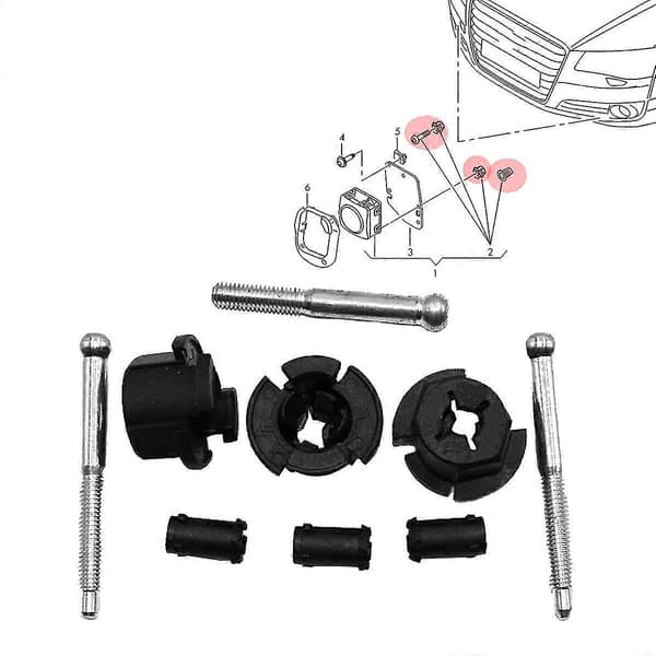 Kontrolsystem Afstandssensor Hardware Kit 4h0998561 Til Golf Til - A3 A4 A5 A6 A7 A8 Q5 Q7 Rs4 Til Octavia