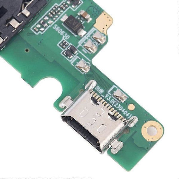 For ZTE Blade A73/V50 Smart Dock Connector Ladeport Flex Kabel Reparasjonsdel (Uten Logo)