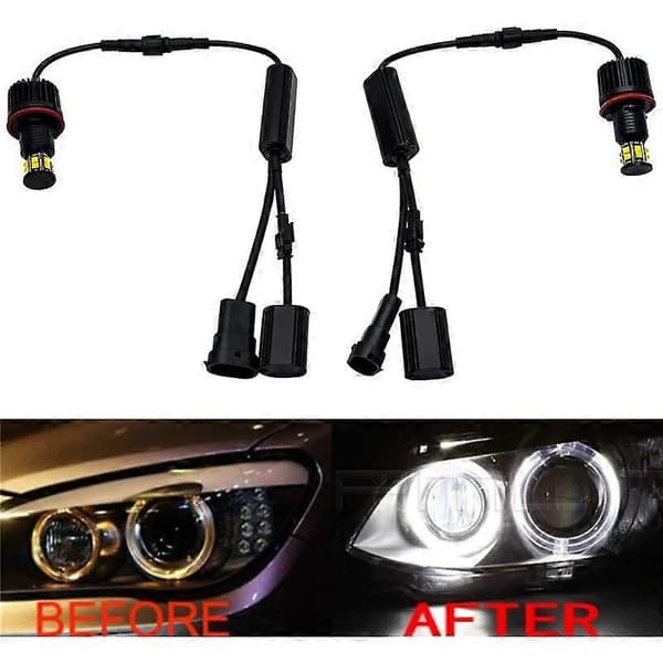 Angel Eyes LED Pærer Fejlfri CanBus 1600LM 6000K Hvid E92 E81 E82 E87 E88 E90 E91 E93 E63 E64 E70 1/3/5/7/X/Z