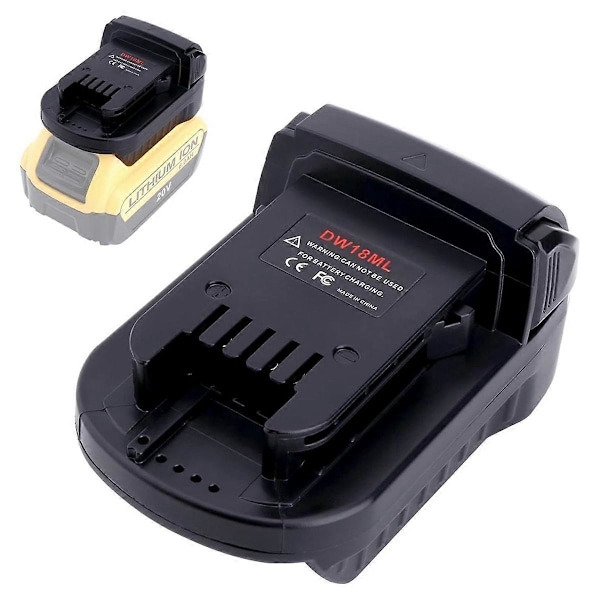 Adapter Kompatibel til 20V Max Batteri til Erstatning for 18V Batteri, DW18ML Adapter