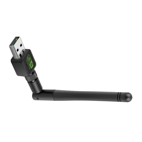 150M USB WiFi Adapter with High-Gain Antenna - Plug and Play Wireless Network Card