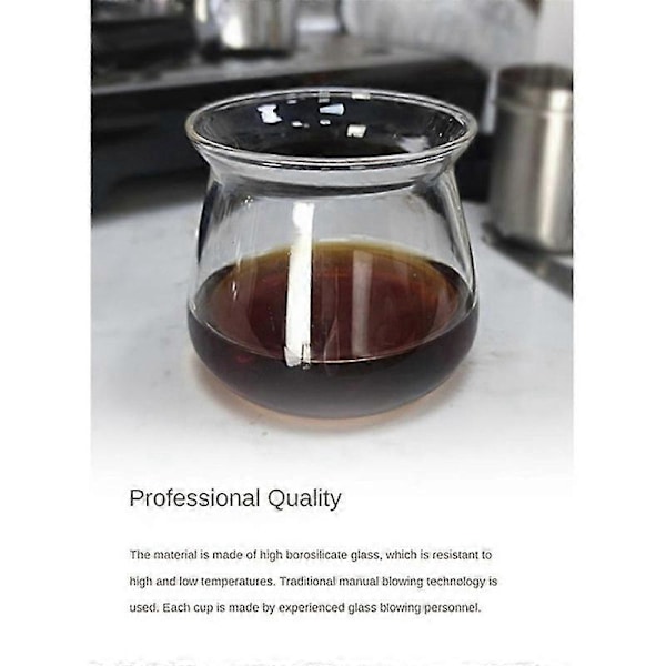 2 st Glas Kaffemuggar Högtemperatur Borosilikatglas Mugg Kaffekopp 275ml Handbryggt Kaffe