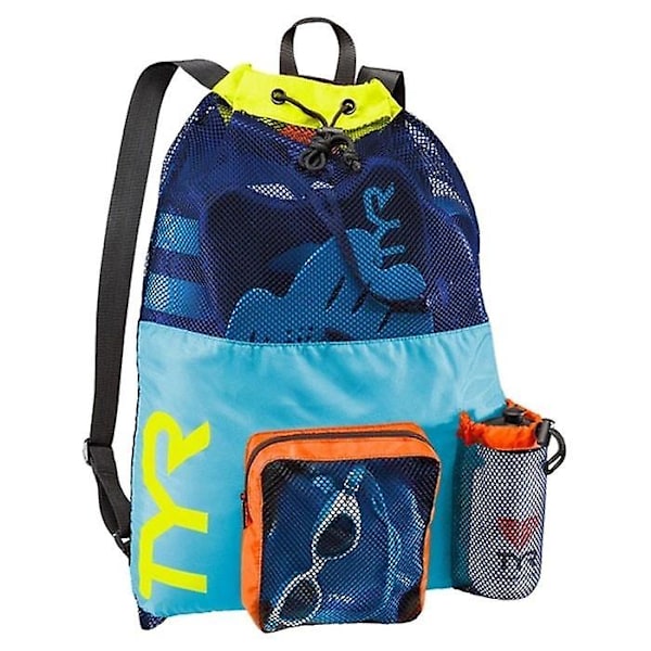 TYR 40L Stor Mesh Mummy Bag – Blå/Gul Unisex Vuxen
