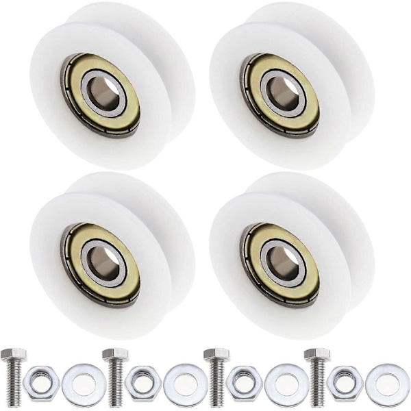 4 st Växthusdörrshjul 29 mm i diameter, glidande dörrvals kompatibel med de flesta växthus
