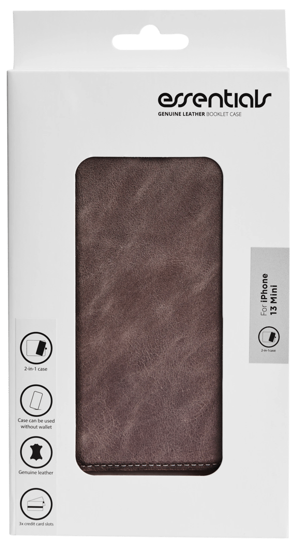 iPhone 13 Mini skinnlommebok, avtakbar, grå