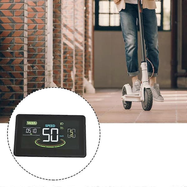 H6C Elektrisk Cykel LCD Display Meter 24V-60V E Scooter LCD Panel Farveskærm med USB UART til Elec