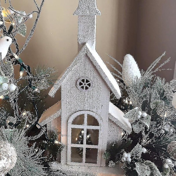 Birke-Pinec Centerpiece Julebord Opstilling Vinter Hjem Decor Festival Ornament