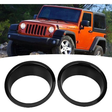 pari etuvalojen suojuksia Jeep Wrangler 2007-2017 (musta)