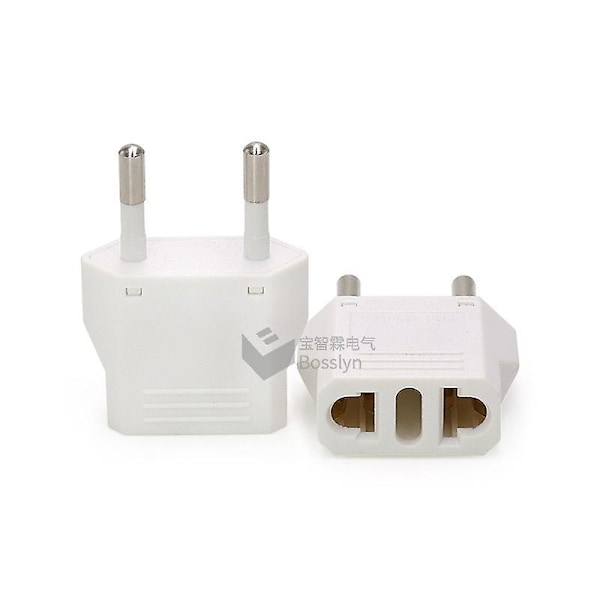 Europeiskt Strömadapter 6A Resepluggadapter Vägg AC Strömadapter EU-kontakt