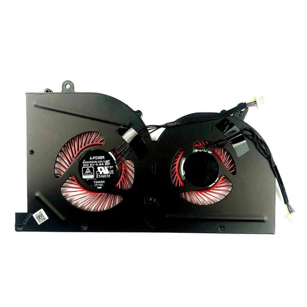 til MSI GS63 GS63VR GS73 GS73VR Laptop CPU Køleventilator 5V 4pin GPU Radiator
