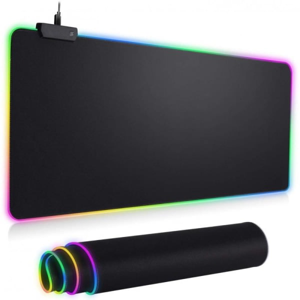 Pelihiirimatto, jossa RGB LED Black-jbk