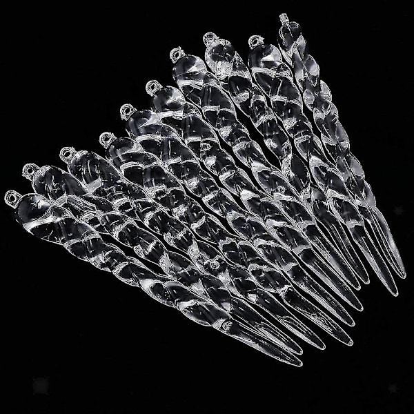 36 stk Isopisk Ornamente 130mm Klar Akryl Isopisk Ornamente Juletrær Hengende Isopisk Ornamente Isopisk Rat