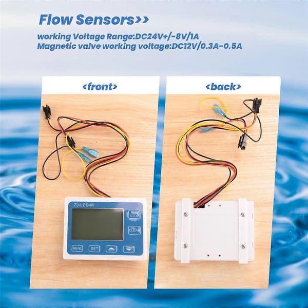 Kontroll Flow Sensor Meter LCD-skjerm Zj-Lcd-M Skjerm For Flow Sensor Flow