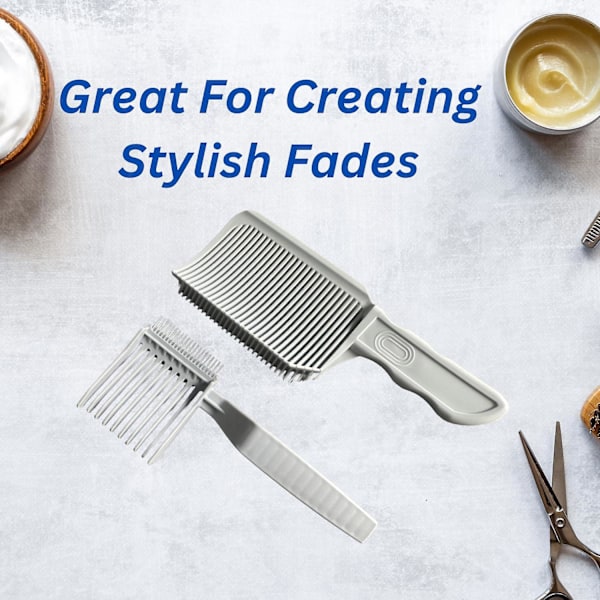 2 stk Clipper Blend Kamper for Profesjonelle eller Hjemmeklipp, Buet Form, Solid, Ergonomisk Design Reduserer Håndleddstretthet, Bruk med Klippere eller Saks