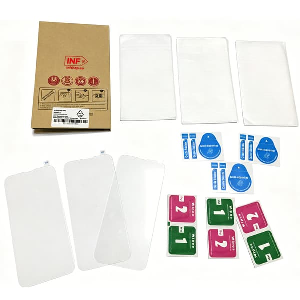 iPhone 14 skjermbeskytter i herdet glass (3-pakning)