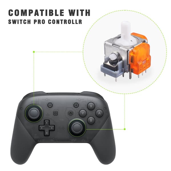 10-pak TMR Hall Effect Joystick til Switch Pro - Høj præcision og lavt strømforbrug