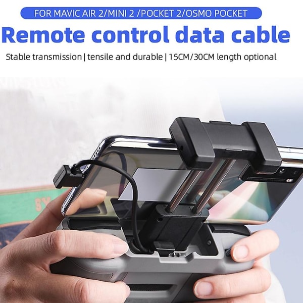 DJI MINI fjernbetjening data adapter kabel er velegnet til Apple DJI Pocket Osmo kamera tilbehør-jbk 30cm Type-C to Micro USB