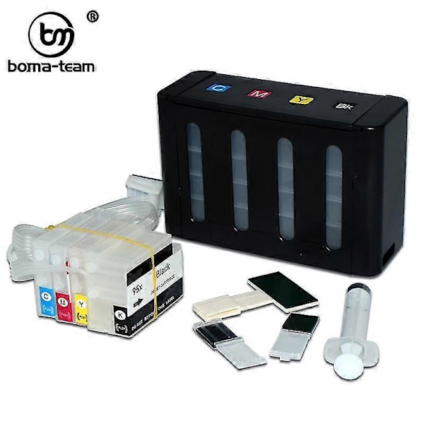 hg No Chip Tomt CISS-system til HP OfficeJet Pro 7740 8710 8715 8720 8730 8740 8210 8216 8725 8610 952XL 953XL 954XL 955XL Printer