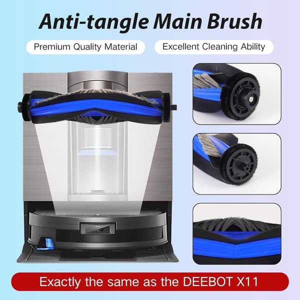 Replacement Kit Compatible with Ecovacs Deebot X1 Pro/X11 OMNI Cyclone Robot Vacuum Cleaner - Maintain and Improve Your Cleaning