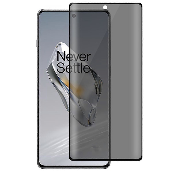 For OnePlus 12 5G Personvern Skjermbeskytter Side Lim Anti-spion Herdet Glass Film