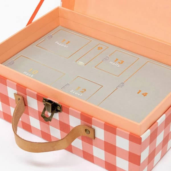 Katt Julekalender Koffert Juleräknedagskalender Barn Blindboks Gave