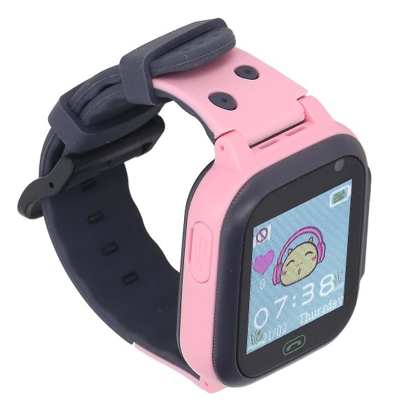 Smartwatch för barn - Rosa | Videosamtal, kamera, pekskärm, larm och ficklampa - perfekt för utomhusaktiviteter