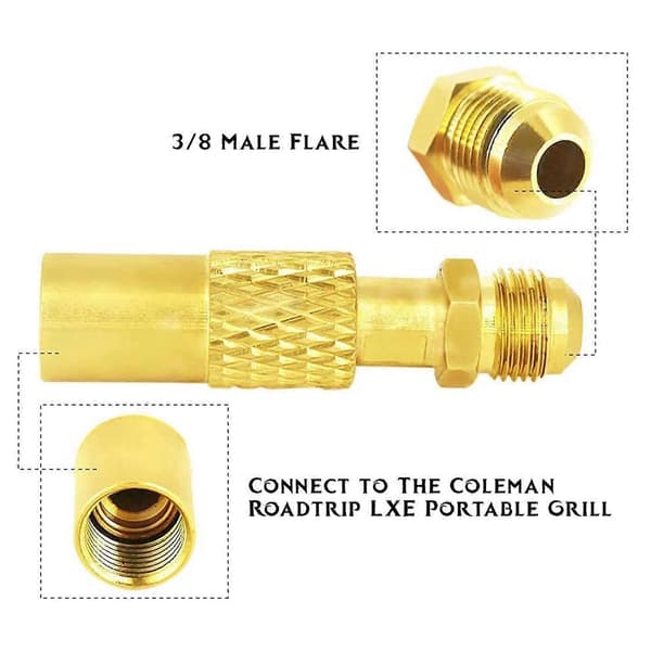 1,5 m propanslange og regulatorsett for Coleman, QCC1 lavtrykk
