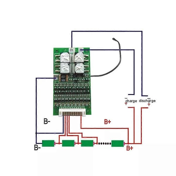 10S 36V 30A Li-Ion Batteribeskyttelse BMS PCB-kort med Balansefunksjon js