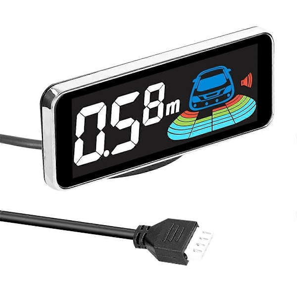 Parkeringssensor Bagerste Bakkamera Radarsystem med 4 Parkeringssensorer Afstandsmåling LCD Distan