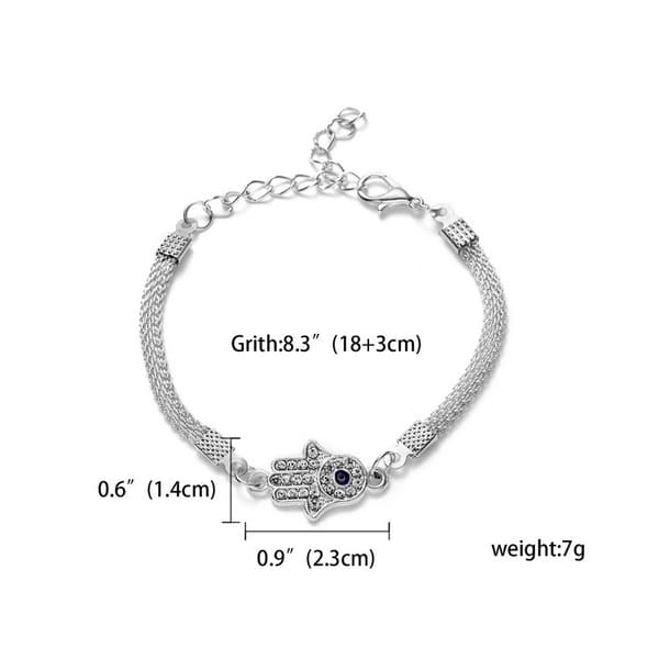Evil Eye Armband Silver