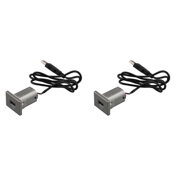 2X Bil USB Inngang Adapter Audio Radio U-Disk Flash Socket Grensesnittkabel for Focus 2 Mk2 2009-2011 A
