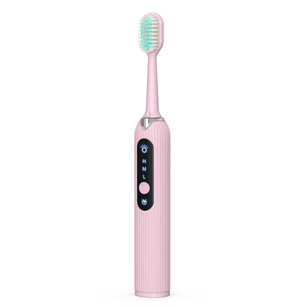 Electric Tooth Cleaning Set 8 parts Pink
