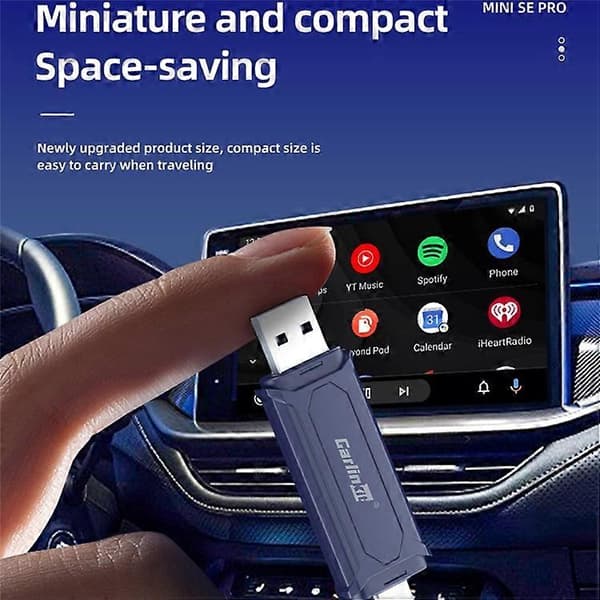 CARLINKIT Mini SE Pro Langaton CarPlay Android Auto Auton Päivitys USB-A / Type-C Kaksoisporttisovitin