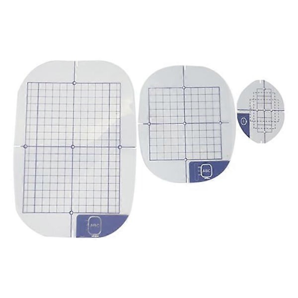 3 stk. broderirammer til Brother broderimaskine Duetta 4500D 4750D Quattro 6000D 6700D Innov-Is 2500D 1500