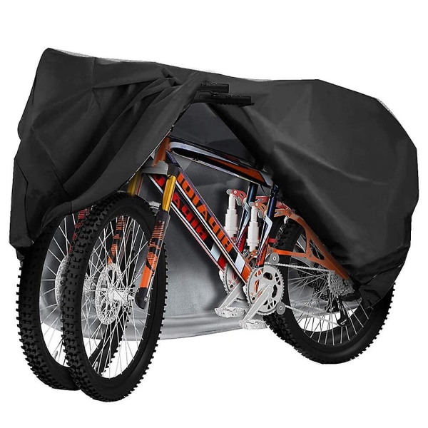 1 stk Cykelovertræk til 2 eller 3 cykler - Udendørs vandtæt cykelovertræk - 210d Ripstop-materiale giver konstant beskyttelse til alle typer cykler