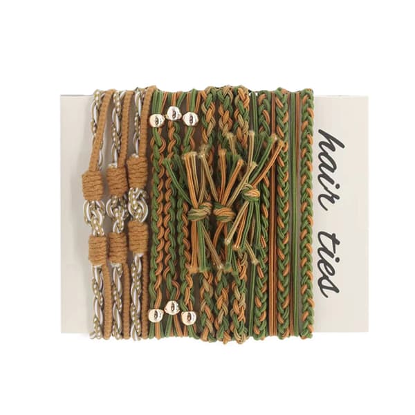 Flätade pannband - Bohemisk stil, 12-pack Modell 5