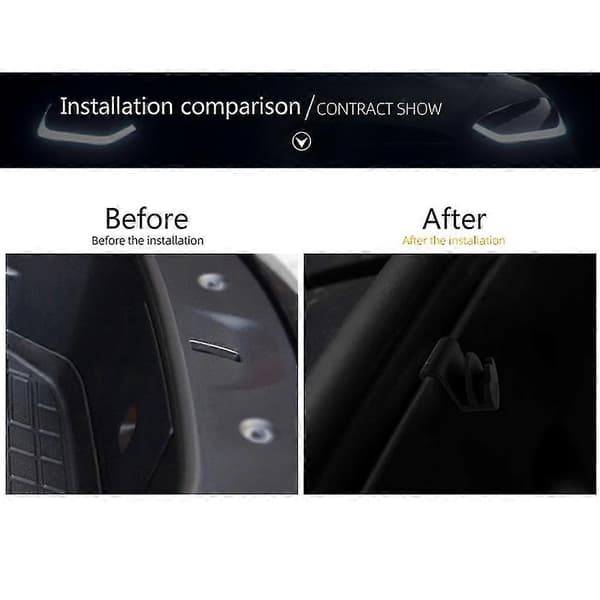 Bil Front Trunk Krok Holder Kompatibel Med Tesla Model Y 2020 2021, 2 Stk