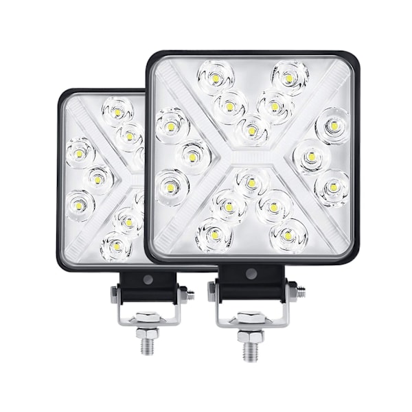 Pair 4 Traktor LED Arbeidslys 300W 12000LM 6000K 4x4 LED Frontlys IP67 Motorsykkel LED Ekstra L