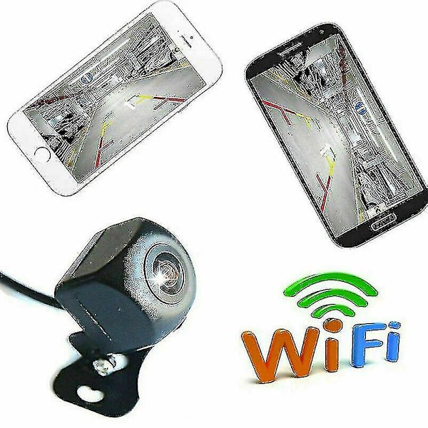 Wifi Trådløst Bil Bagkamera Til Iphone Android - 1080p Hd Backup Kamera