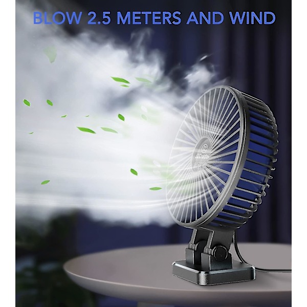 USB Bordventilator, 3 Hastigheder Skrivebordskøleventilator Med Enkelt Knap #yg