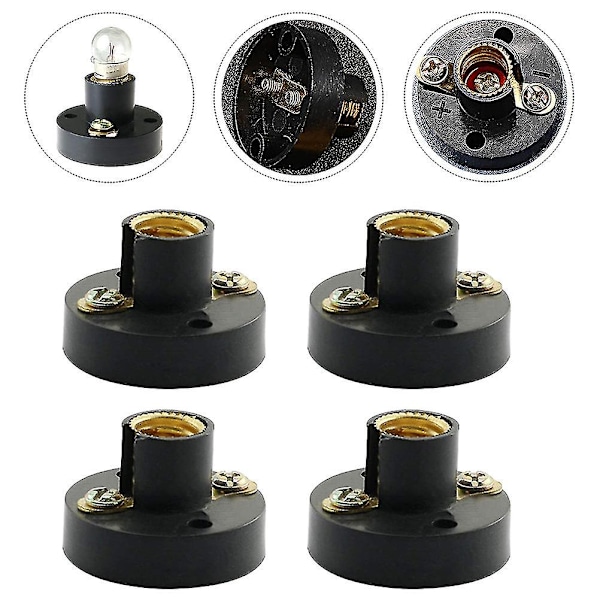 5 st Spiral Glödlampor Mini Glödlampsockel E10 Plastlamphållare E10 Mini Glödlamphållare